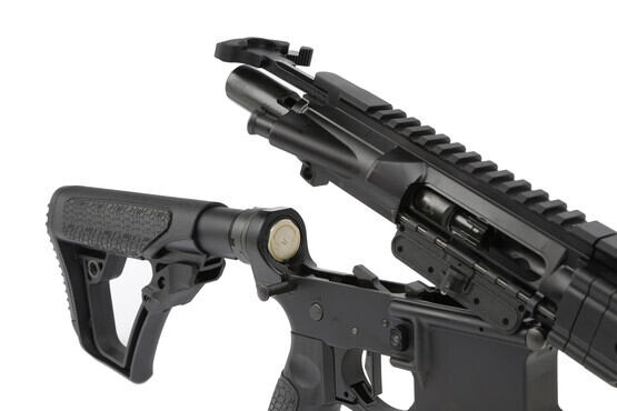 The Daniel Defense ddm4v7 pro AR-15 rifle features a heavy carbine buffer